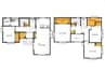 藤原戸建W 4LDKの間取り