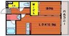 Friend　Court　東島田 1LDKの間取り