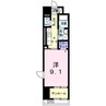 レジデンス西川 1Kの間取り