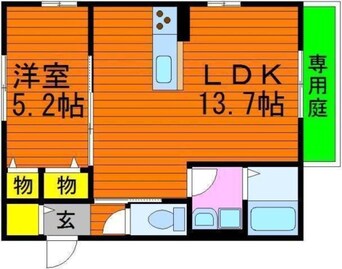 間取図 アルカ・ソラーレⅤ