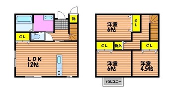 間取図 御成町借家