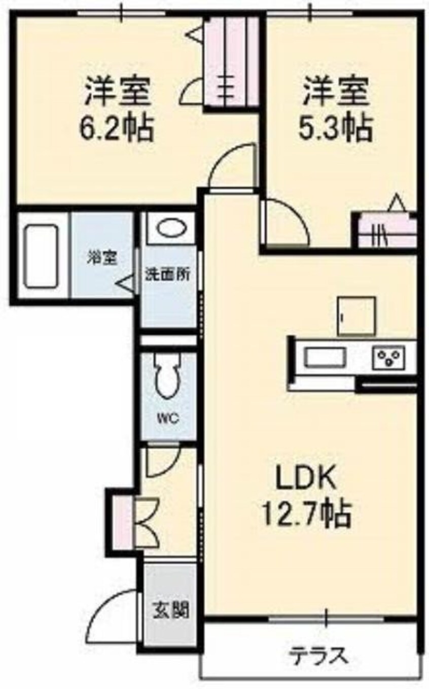 間取図 プロヌーブ中仙道