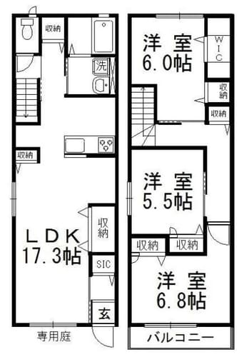間取図 パークサイドハイムⅡ