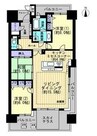 ロイヤルガーデン岡山駅前壱番館 3LDKの間取り