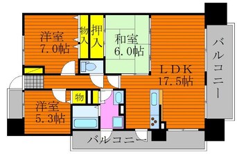 間取図 サーパスシティ西古松公園二番館