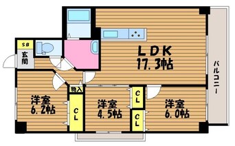 間取図 クレール今ＥＡＳＴ