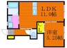 フォレスト平野　東棟 1LDKの間取り