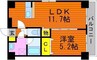 Arc Stage表町 1LDKの間取り