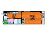 コザックス 1DKの間取り