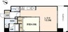 JRBハイツ岡山 1LDKの間取り
