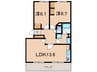 サンメゾン 2LDKの間取り