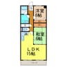 ベルトピア新居浜 2LDKの間取り
