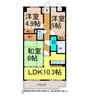 スカール喜多川　Ａ棟 3LDKの間取り