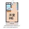 三弘ハイツ 1Kの間取り
