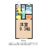喜多川パークハイツ 1Kの間取り