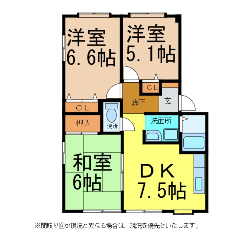 間取図 フォブール久松