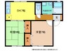 サンコーポ氷見 2DKの間取り