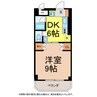 マルイブーゲンビリア 1DKの間取り