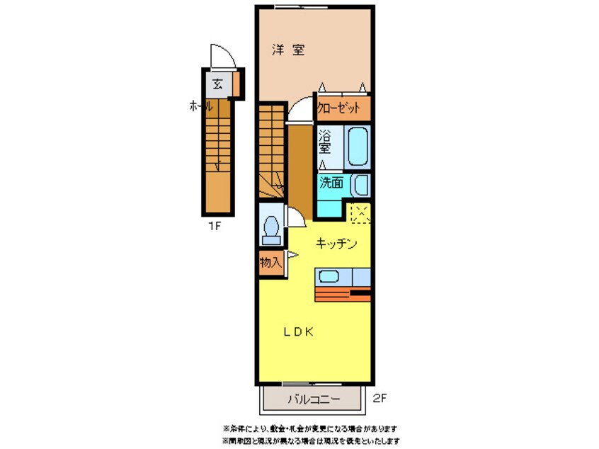 間取図 ヴィレッジ・ジュークＤ