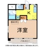 石川マンション５ 1Kの間取り