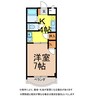 アサヒレジデンス 1Kの間取り