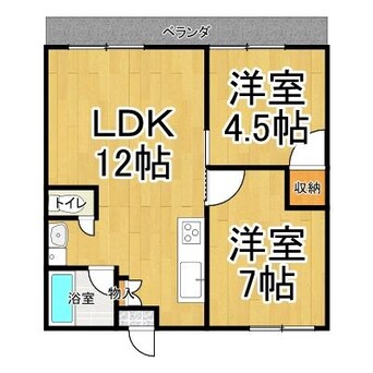 間取図 パンデュール弁財天