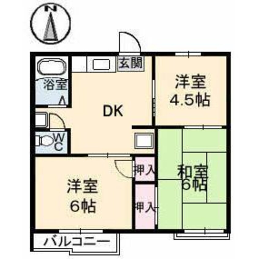 間取図 サンハイツ四軒町