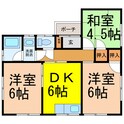 田中借家（新堀）の間取図