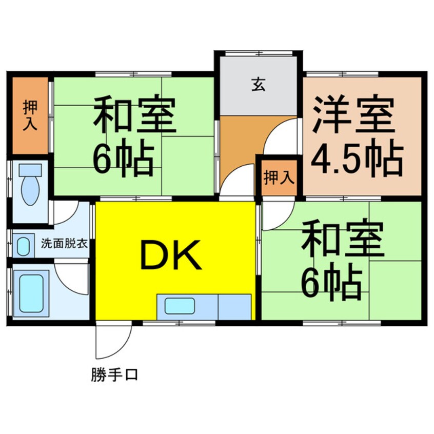 間取図 青野借家