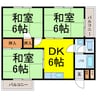 村上ハイツ 3DKの間取り
