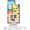 ＪＯＹミルキー 1DKの間取り