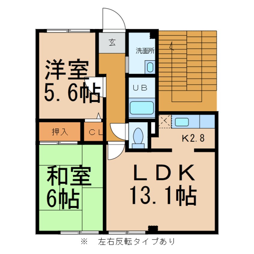 間取図 フォブール古川