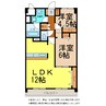 古川ハイム一番館 2LDKの間取り