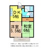 リッツハウス古川 2DKの間取り