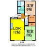 レジデンス・タケカタ 2LDKの間取り