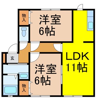 間取図 ガーデンシティ西条