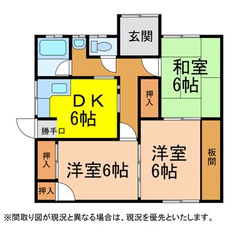 間取図 文野借家（平屋）Ⅱ