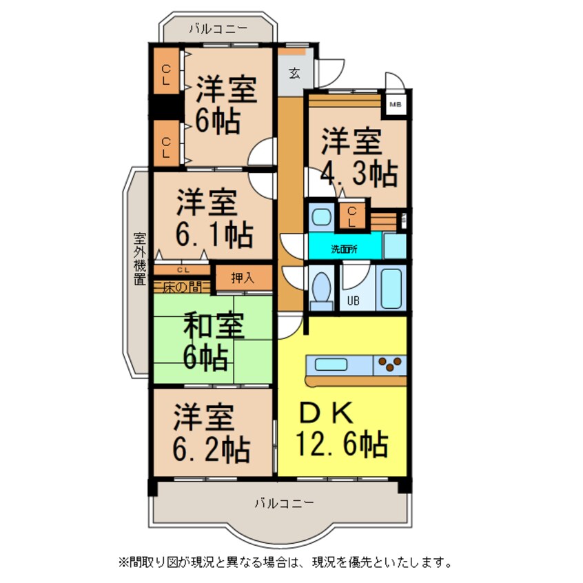 間取図 サントノーレ神拝