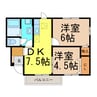 それいゆＫ 2DKの間取り