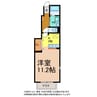 アニメート大町 1Kの間取り
