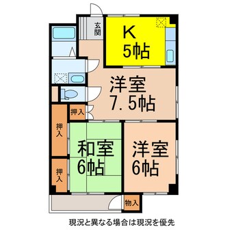 間取図 コーポ栄寿（第一）