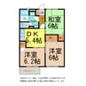 アビテ三喜・石田 3DKの間取り