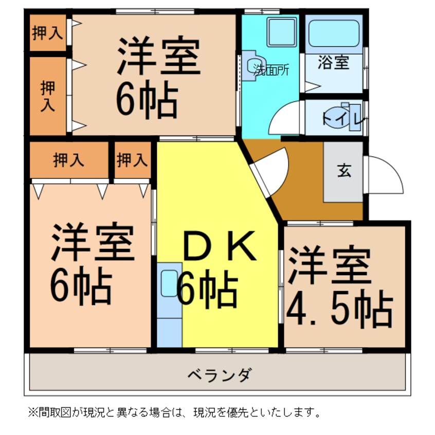 間取図 JOYリーフ若草