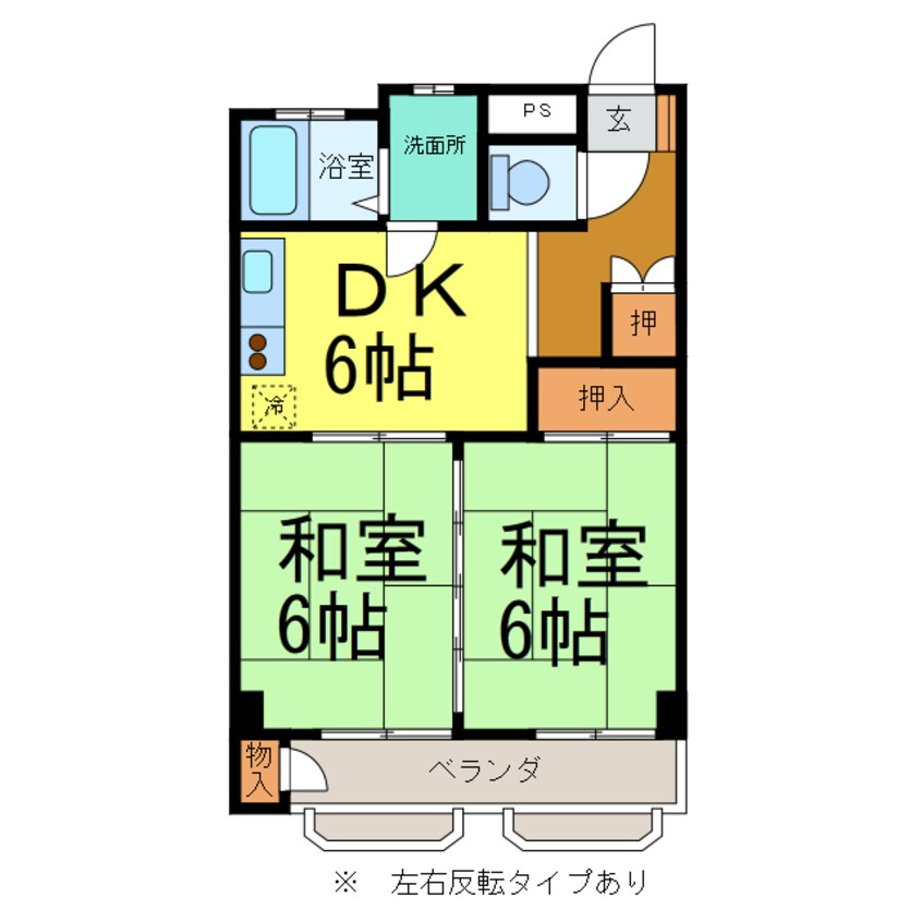 間取図 コーポ栄寿（第二）