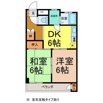 間取図 コーポ栄寿（第二）