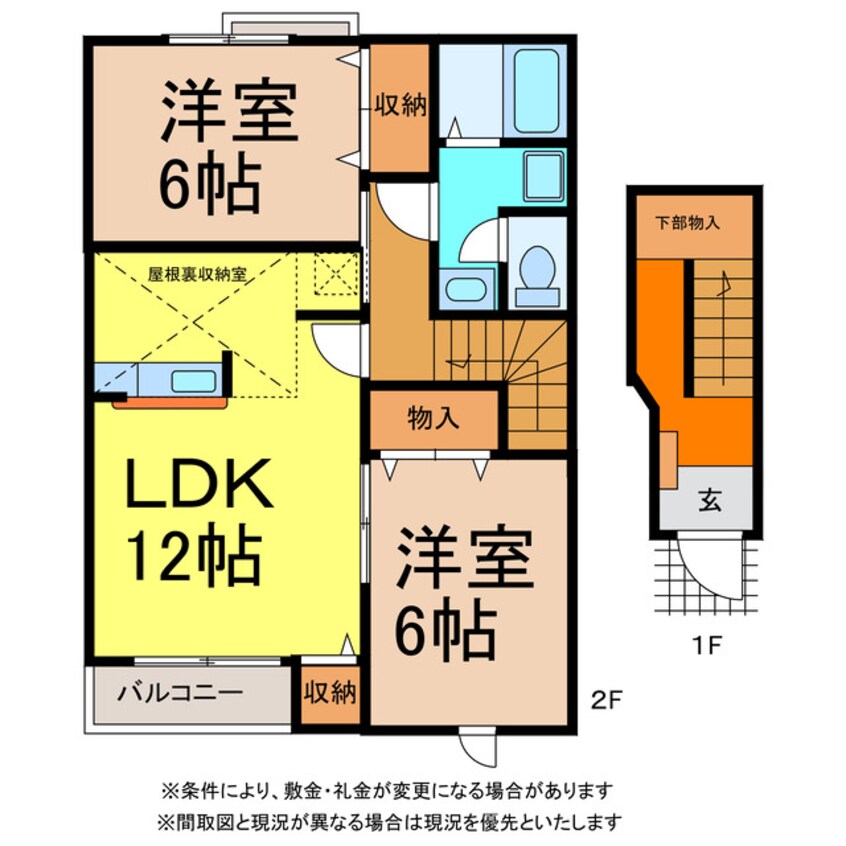 間取図 ヴィレッジ・ジュークＧ