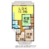 エクシア西条大町 2LDK+Sの間取り