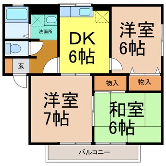 間取図 セジュール・ミナミ