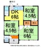 神拝甲293借家 3DKの間取り