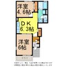 スプリングフィールド 2DKの間取り